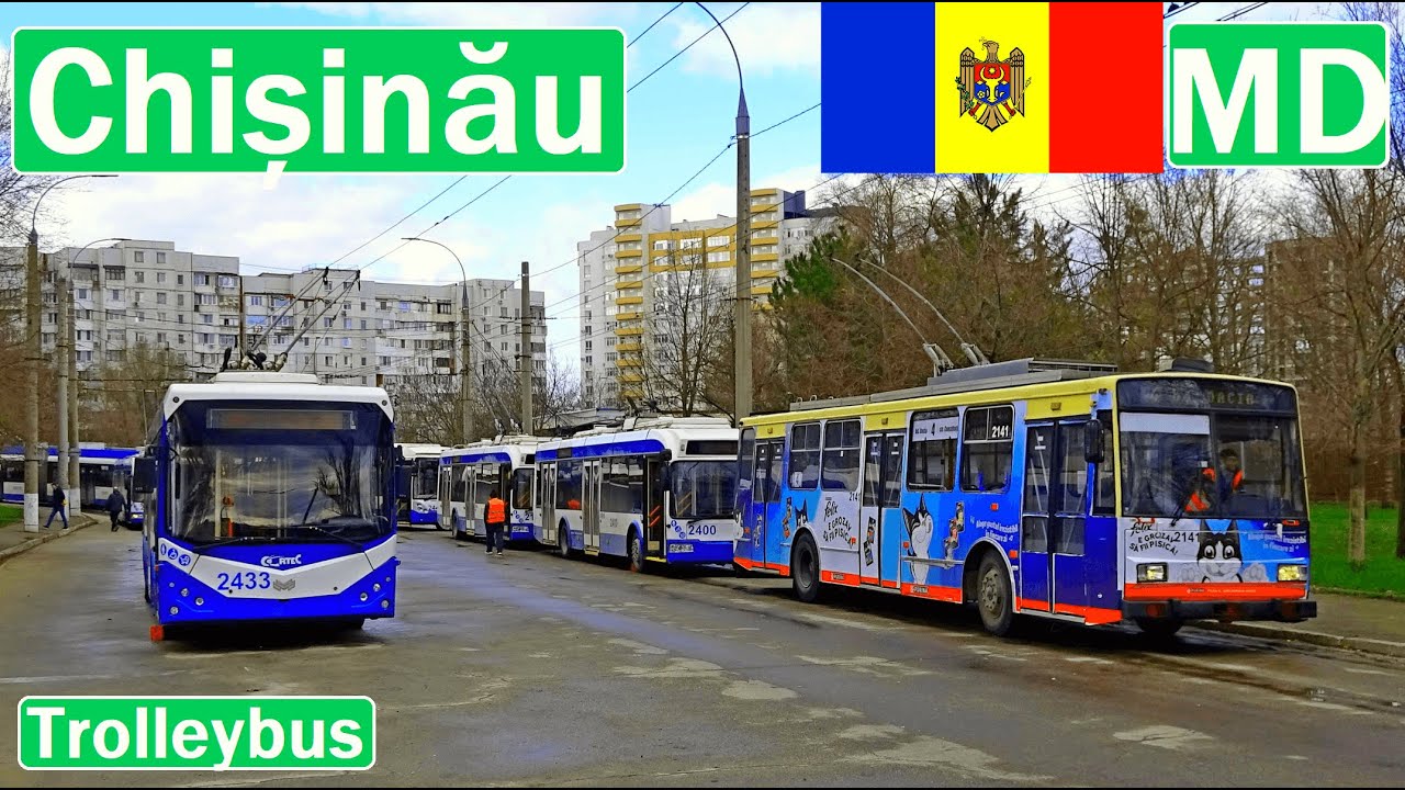 🇲🇩 CHIŞINĂU TROLLEYBUS 2024 | Troleibuz din Chișinău【4K】