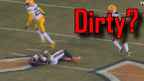 DJ Moore got CRUSHED on this hit. Should there have been a flag? | Chicago Bears V Green Bay Packers