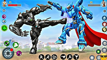 Black Robot Multiple Transformers Dino Car Jet Robot Action - Android Gameplay | Part 85