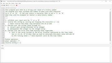 Python Program: Convert a Binary Number to Decimal