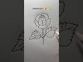 🌹🦋✔Rose drawing #shots #pencilportrsit
