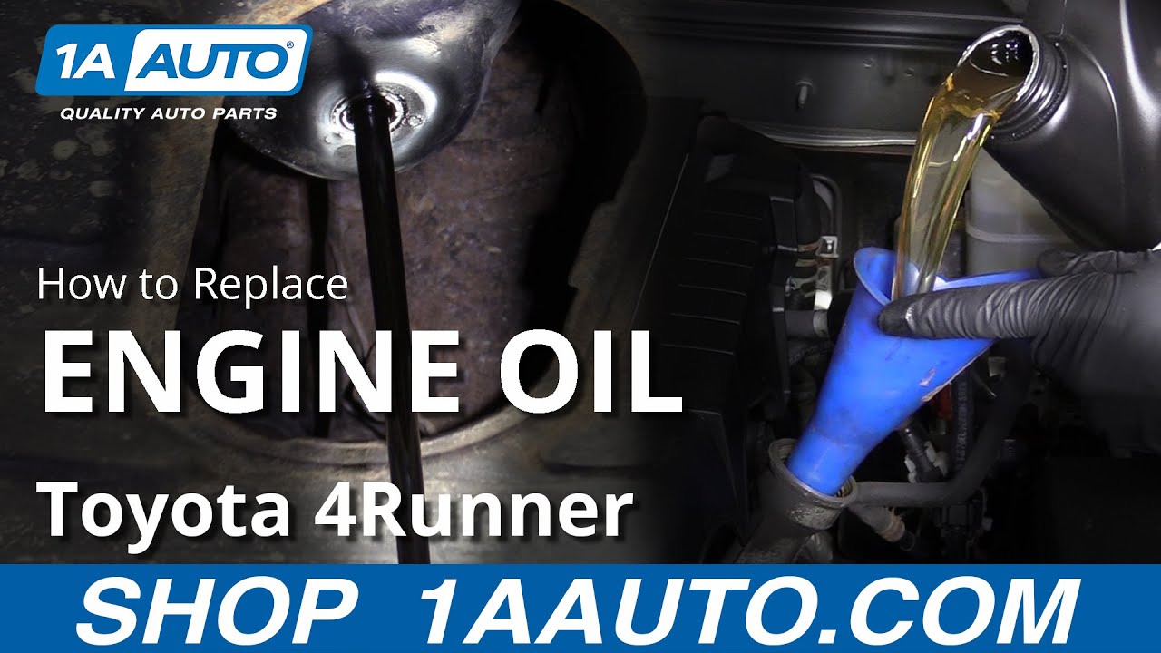 How To Change Engine Oil 03-09 Toyota 4Runner - YouTube