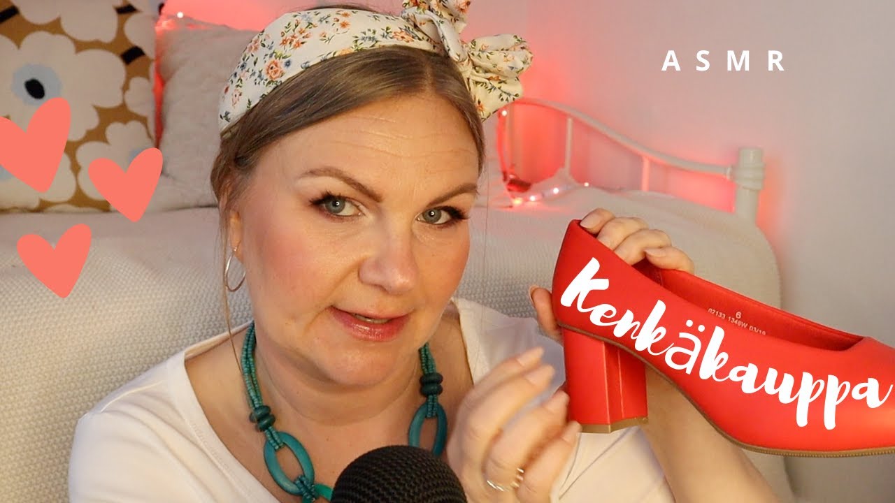 ASMR SUOMI💙Superkiva kenkäkauppa roleplay • Shoe Shop
