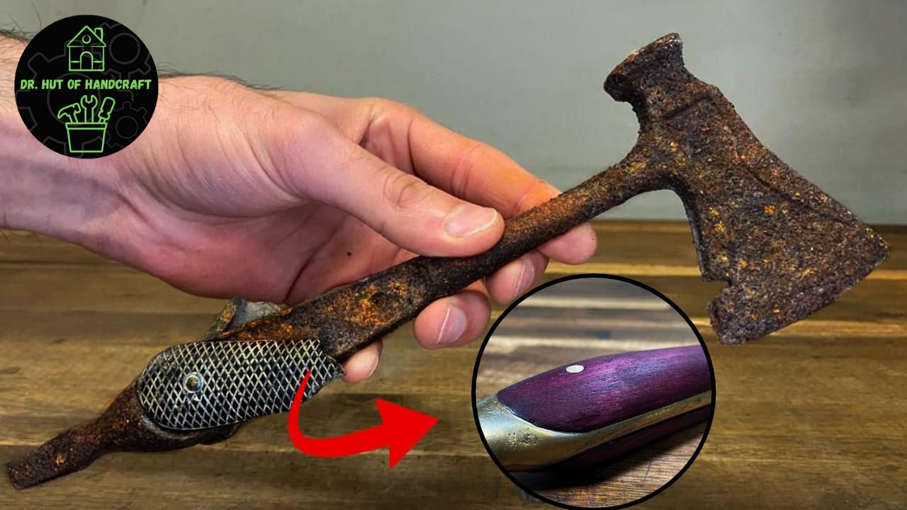 Restoring a DDR (GDR) multitool axe (purple heart handle) I Dr