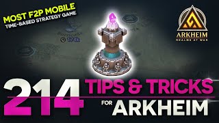 214 Tips and Tricks for Arkheim Realms at War. MOST F2P TIME BASED MOBILE STRATEGY screenshot 2