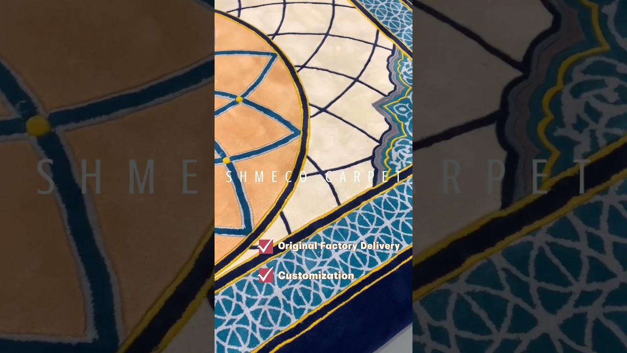 hand tufted Modern art silk carpet and rug for home elegant custom logo handmade carpet