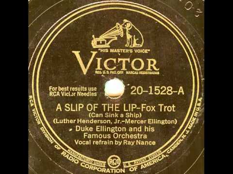 Duke Ellington & His Famous Orch. (Ray Nance). A Slip Of The Lip (RCA Victor 20-1528, 1942)