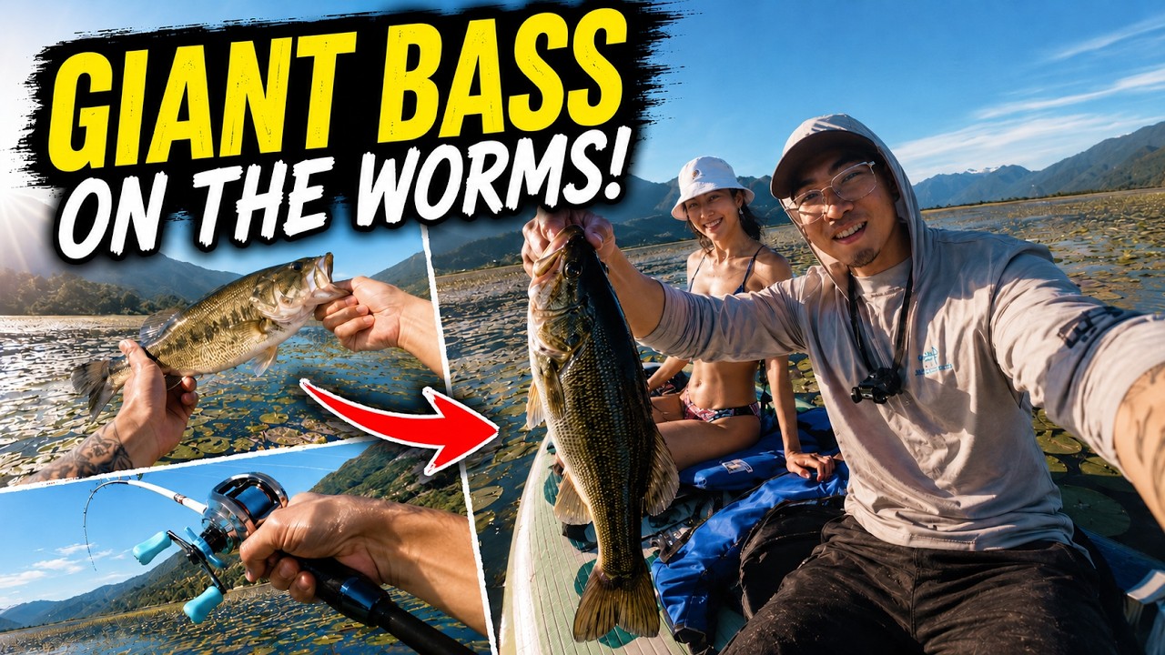 My Girlfriend & I Caught A GIANT Bass With This Worm | Bass Fishing BC
