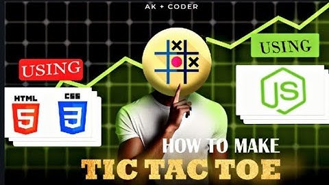 How to make 👀🔥tic tac toe game using #html #css #javascript #akcoder