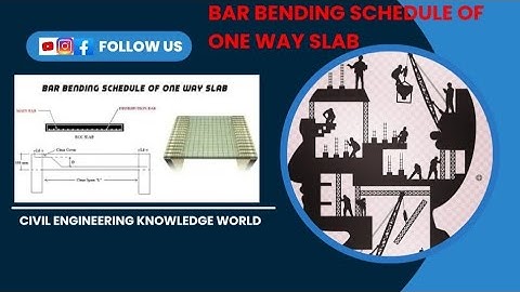 BAR BENDING SCHEDULE OF ONE WAY SLAB #civil #construction #bbs  #bbsofonewayslab
