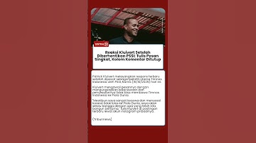 Reaksi Kluivert Setelah Diberhentikan PSSI: Tulis Pesan Singkat, Kolom Komentar Ditutup