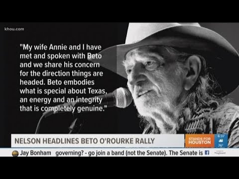 Willie Nelson to headline rally for Beto O'Rourke at Auditorium Shores