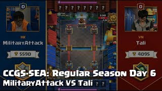 CCGS SEA Regular Season Day 6 - MilitaryAttack VS Tali