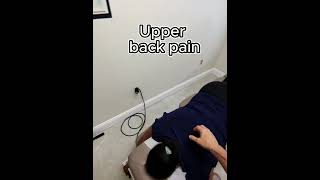 Upper back adjustments can help with upper back pain and can help improve mobility.