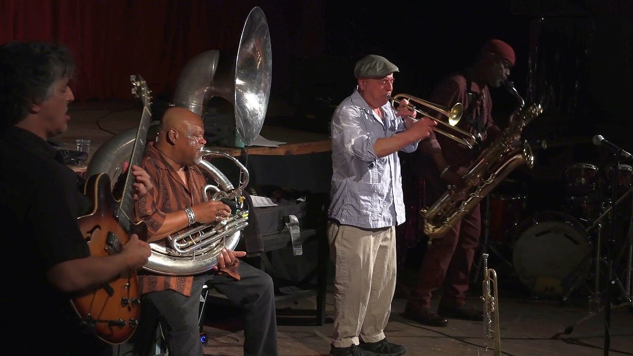 Brass Pass (Steven Bernstein, Kirk Joseph & Roger Lewis) 5/2/23 New Orleans, LA @ Happyland Theater