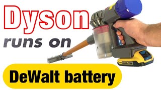 Make your Dyson run on DeWalt battery? Get this adapter