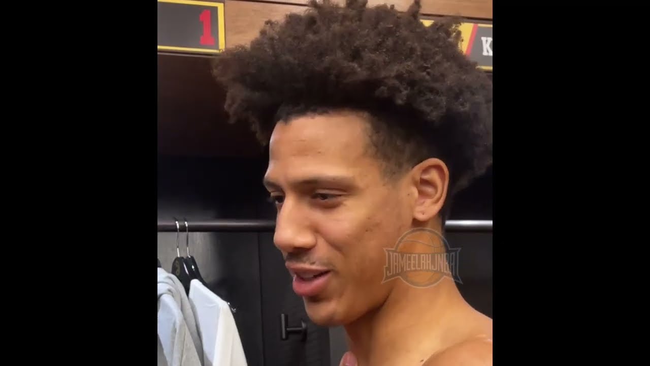 Джейлен Джонсон из «Атланта Хокс» после победы над «Хорнетс»