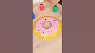DIY Donut Ring Toss Game  🍩#shorts #crayola #games