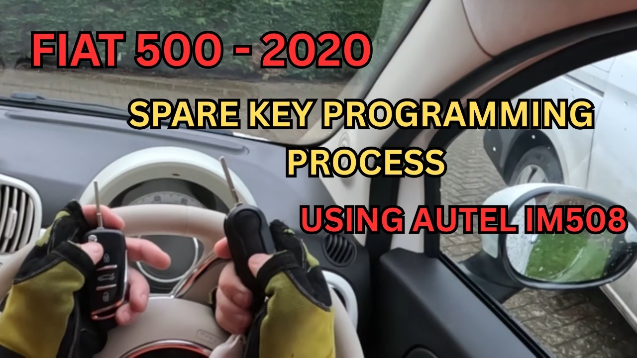 fiat 500 - 2020 spare key programming process using the Autel im508 ...