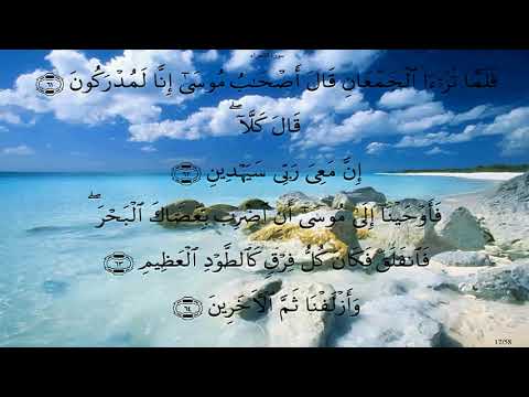 سورة الشعراء بصوت محمد صديق المنشاوي بدون صدى