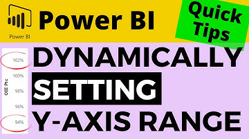QT#43 - Dynamically Set Power BI Line Graph Y-Axis Start & End Range - Stop Labels Overlapping Line
