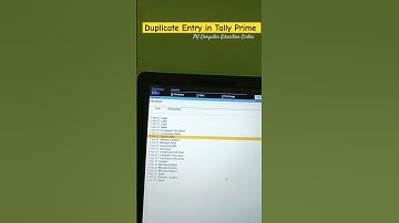 Duplicate Entry in Tally Prime  #shorts #viral #tallyprime #entry