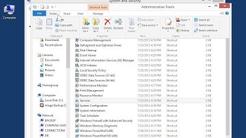 Windows 8.0 Professional -  Start, Stop, Pause, Resume, or Restart a Service from Control Panel
