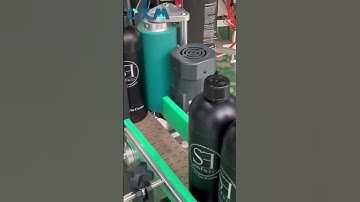 automatic 1000ml round bottle labeling machine #labelingmachine #foryourpage #shortvideo #machine