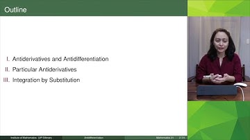 [Math 21] Lec 4.1 Antiderivatives and Antidifferentiation (Part 1 of 2)