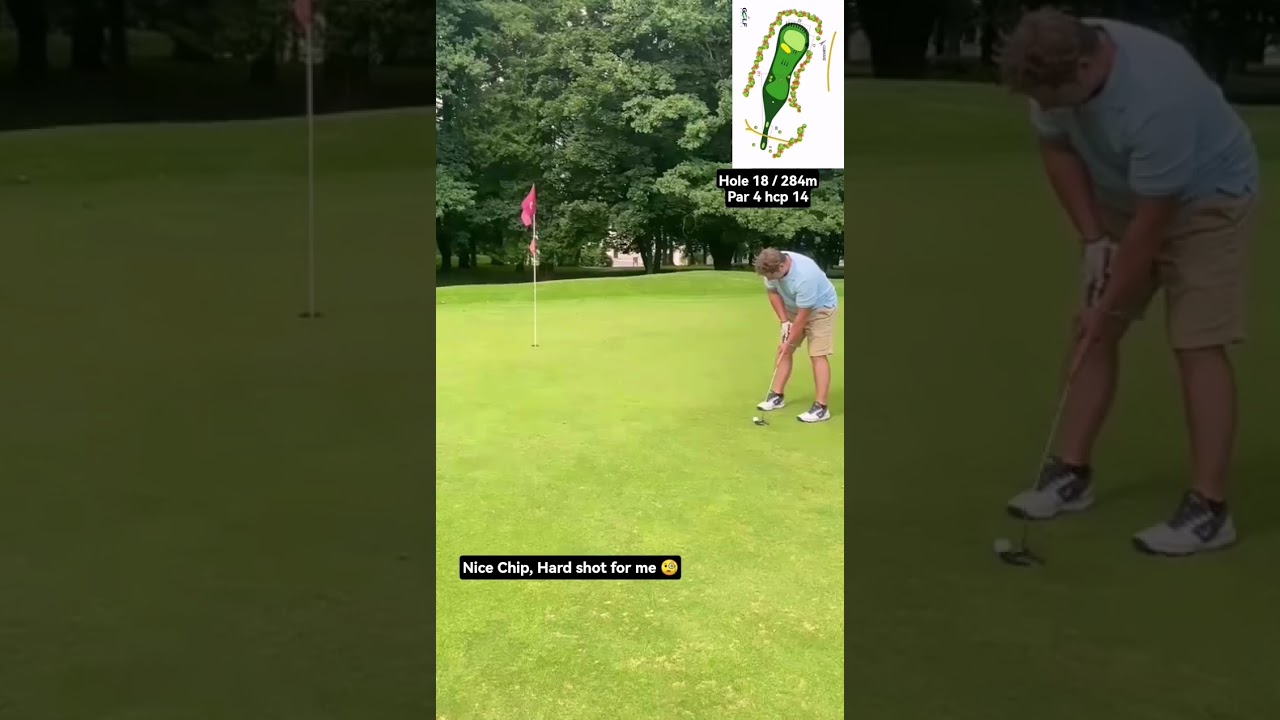 Golf in Šilheřovice – Hole 18/18 (284m, HCP 28 Real Play) ⛳ 