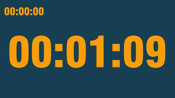 1 minute 9 second timer (with end alarm, time elapsed and progress bar)