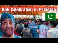 Holi celebration in pakistan  happy holi  hindu festival  holi 2024