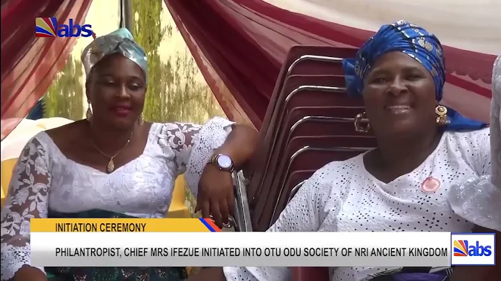 Philantropist, Ifezue Initiated Into Otu Odu Society Of Nri Ancient Kingdom