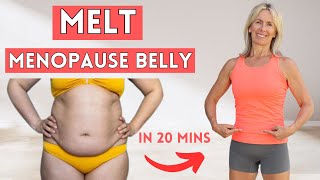 Lose Menopause Belly With 20 Minute Home Workout (No Equipment & Low Impact)