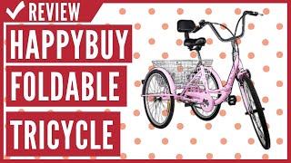 Happybuy Foldable Tricycle 24 Wheels 1 Speed Trike Review