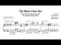 Beegie adair  the more i see you  piano transcription