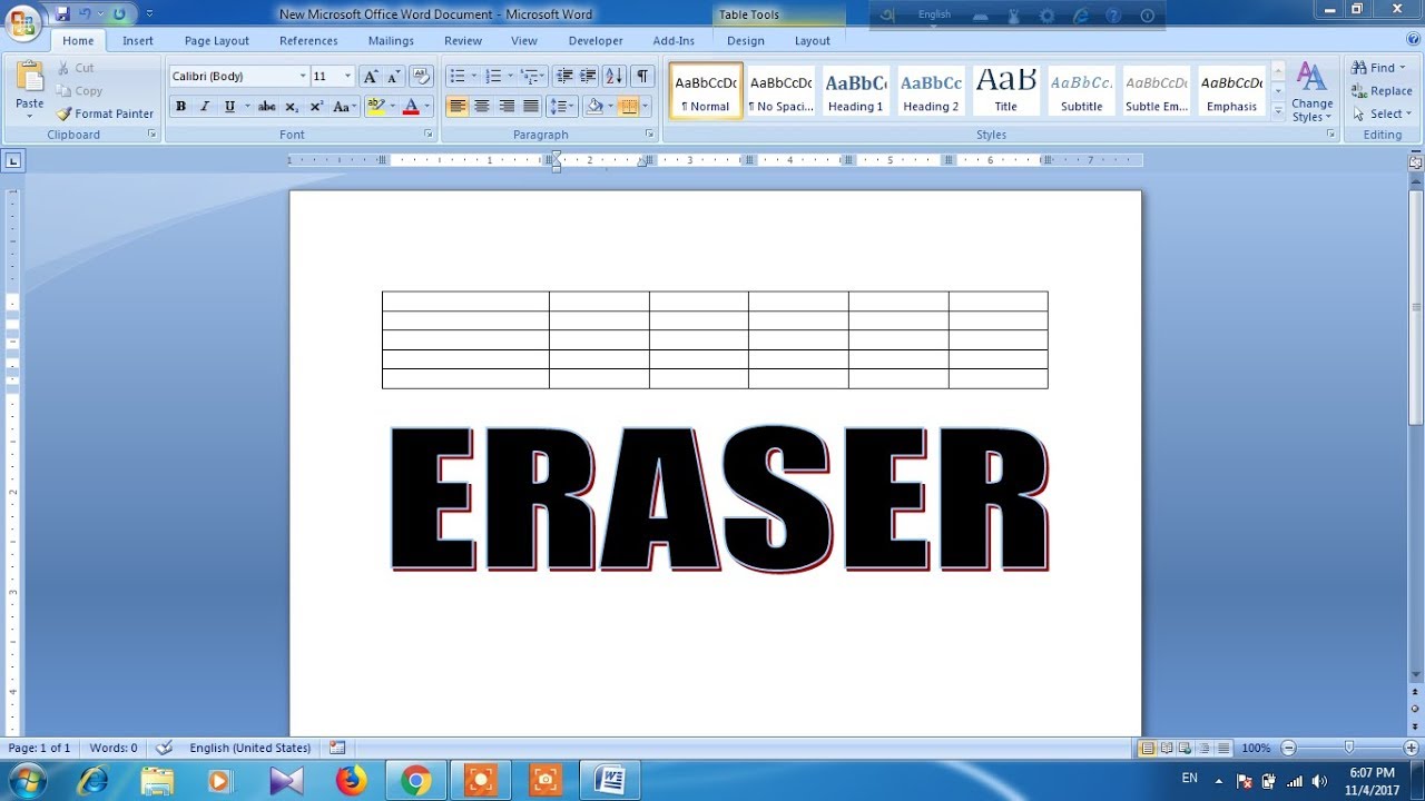 How To Erase Borders In Word Table - Printable Templates