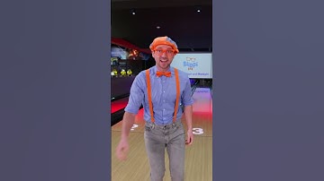 Blippi Goes Bowling! #shorts #blippi #educational #learning #play #fun #bowling #games #sports