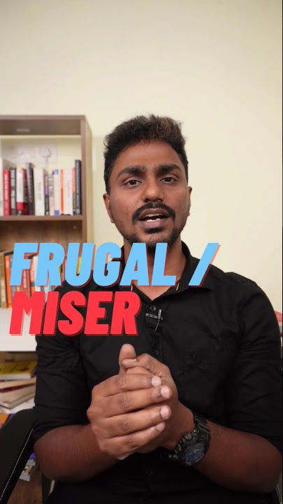 Frugal vs. Miser #karkakasadara #tamilbookreview #frugal #miser #frugalliving