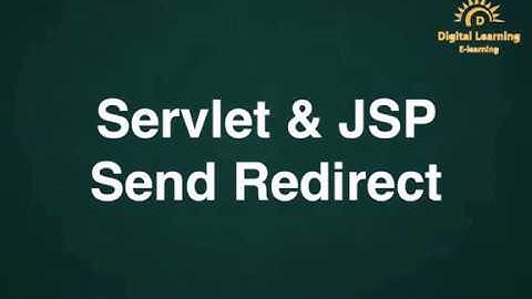 11 Servlet & JSP Send Redirect | Online Training Download app from below link