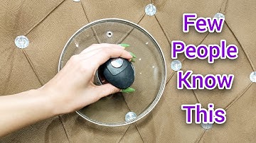 Clean your Couch and your Carpet Easily in Minutes with a pot lid!!!