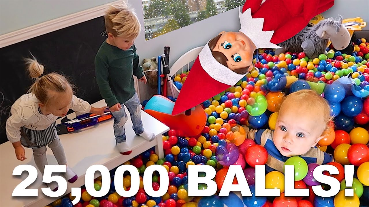 INCREDIBLE BALL PIT PRANK BY ELF ON THE SHELF! - YouTube