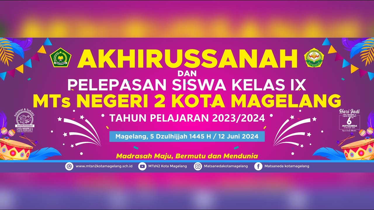 akhirussanah-pelepasan-siswa-kelas-ix-mtsn-2-kota-magelang-youtube