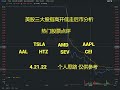 美股三大股指高开低走后市分析  热门股票点评  :TSLA/AMD/AAPL/AAL/HTZ/SEV/CEI