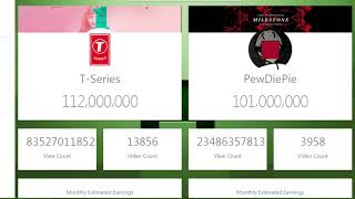 PewDiePie vs T-series