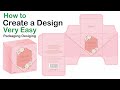 How to Make "Packaging Box Design" Very Easy Learn - Graphic Designing - Adobe Illustrator - Ch#1