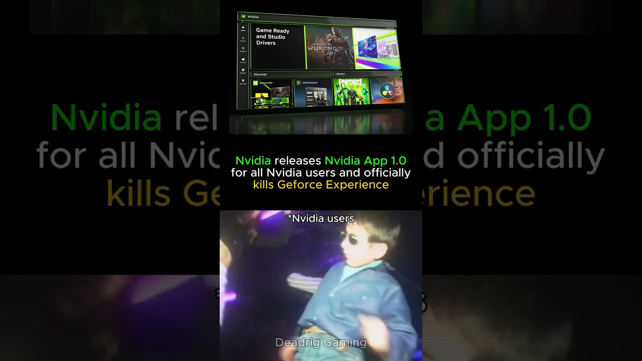 Nvidia releases Nvidia App 1.0 for all Nvidia users and kills Geforce Experience