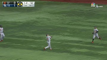 SF@TB: Panik makes an over-the-shoulder catch