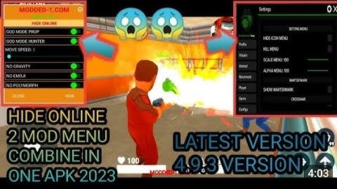 Hide online  New hack mod menu link in description no banned problem solved 😉