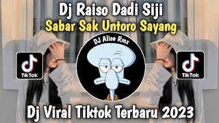 Dj Trap Sabar Sak Untoro Sayang | Raiso Dadi Siji Viral Tiktok Terbaru 2023 Full Bass Slow 🎧